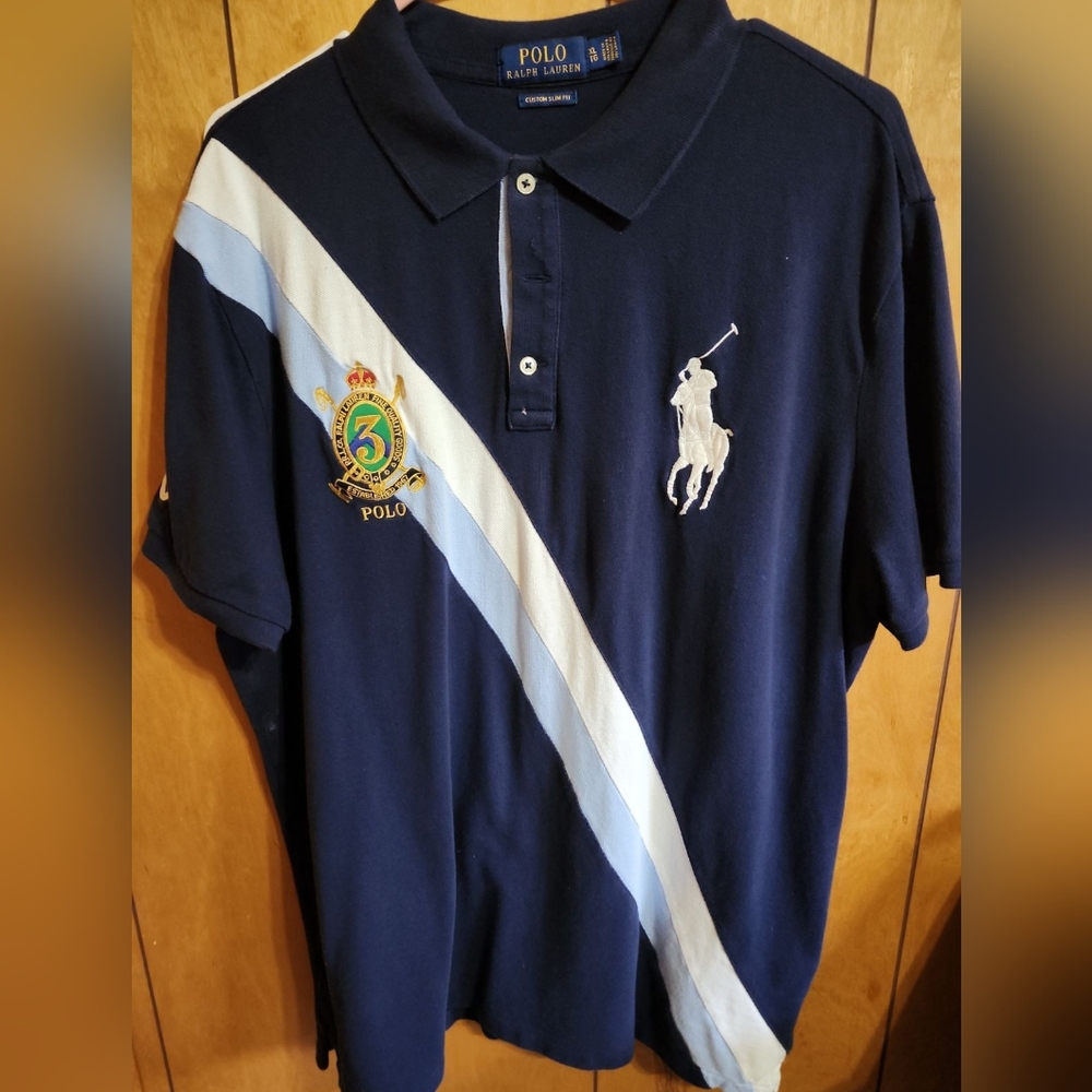 Polo by Ralph Lauren XL Custom Slim Fit Men's Polo